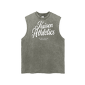 Snow Washed Frayed Hem Tank Top