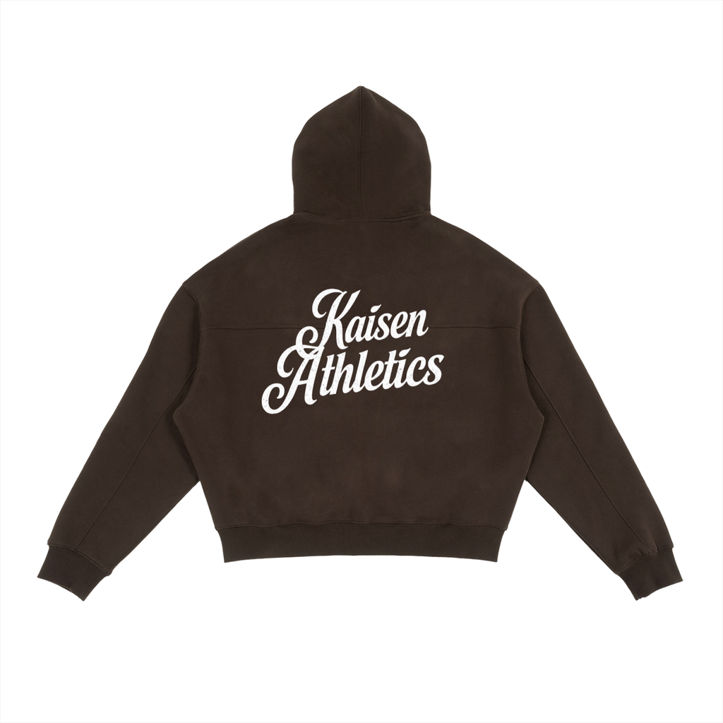 Fleece Zip-Up Boxy Hoodie