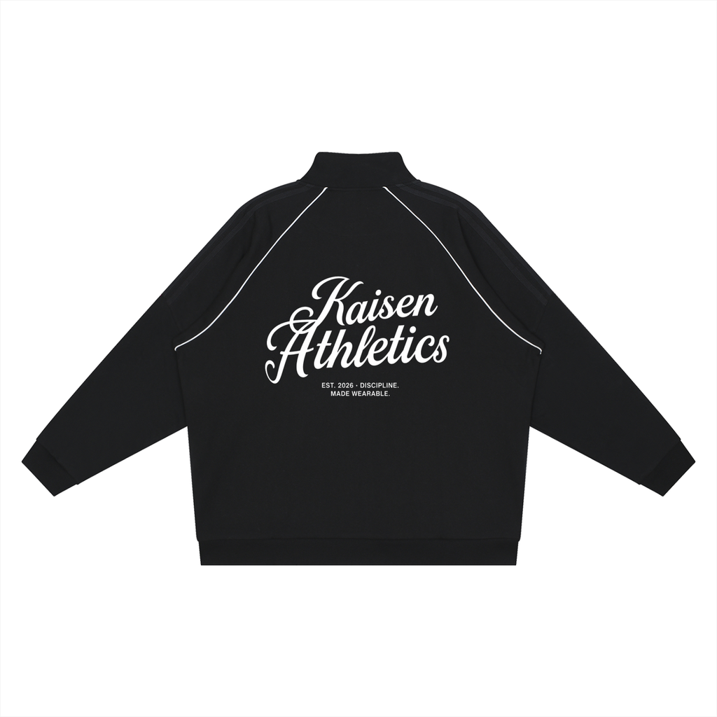 Reflection Striped Raglan Sleeve  Jacket