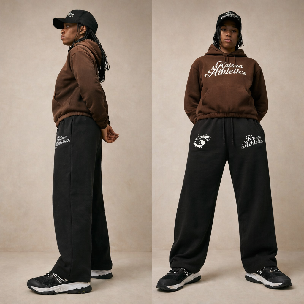 Wide Leg Drawstring Sweatpants