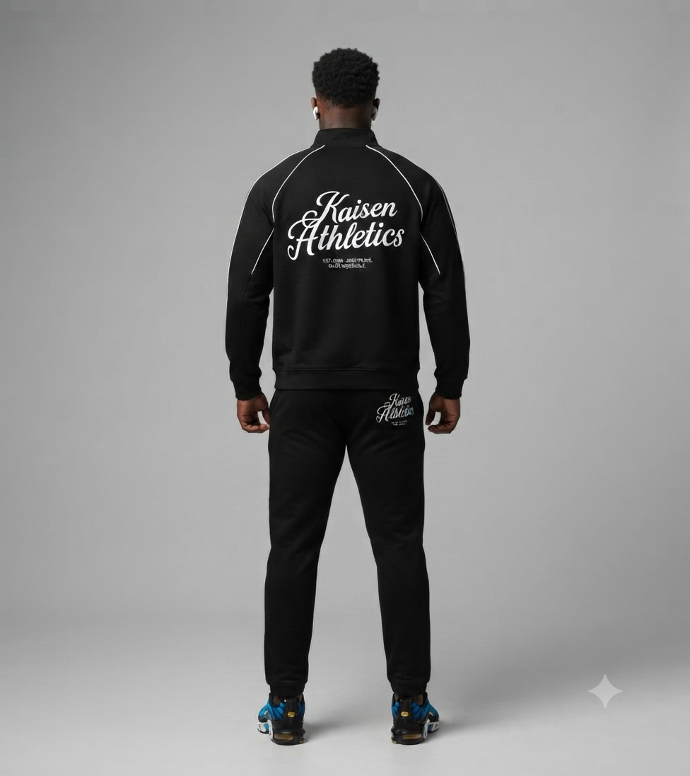 Reflection Striped Raglan Sleeve  Jacket