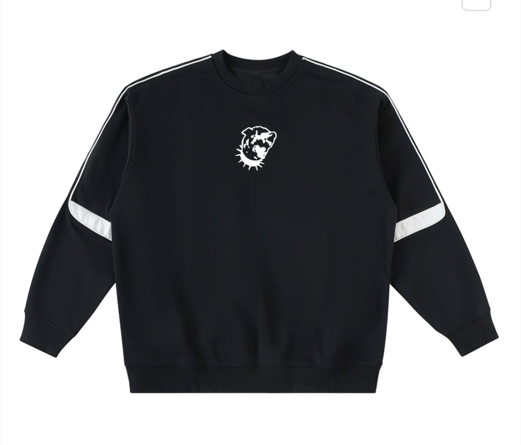 Oversized Crewneck Taped Sweatshirt