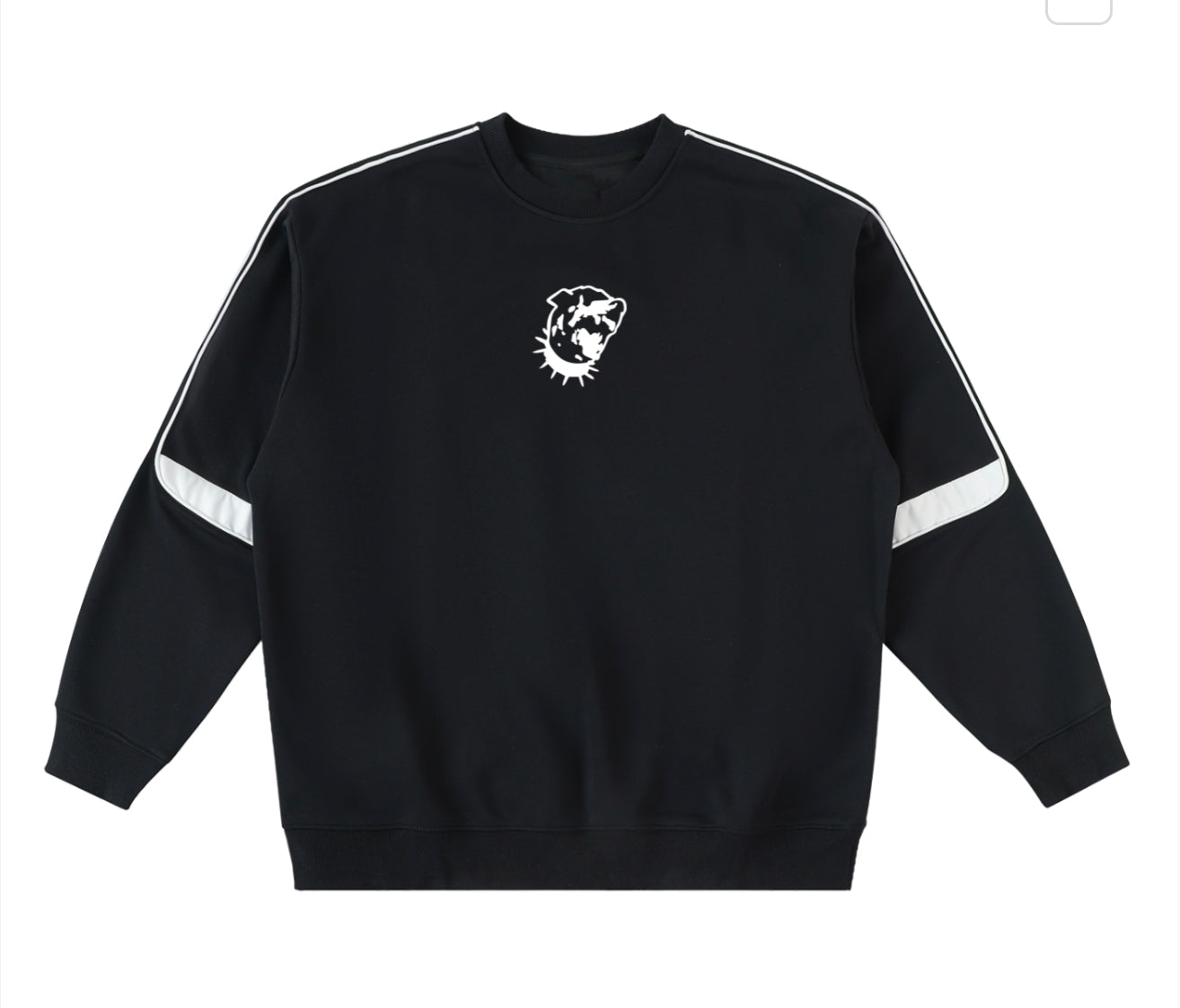 Oversized Crewneck Taped Sweatshirt