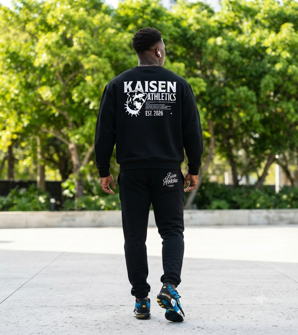 Oversized Crewneck Taped Sweatshirt