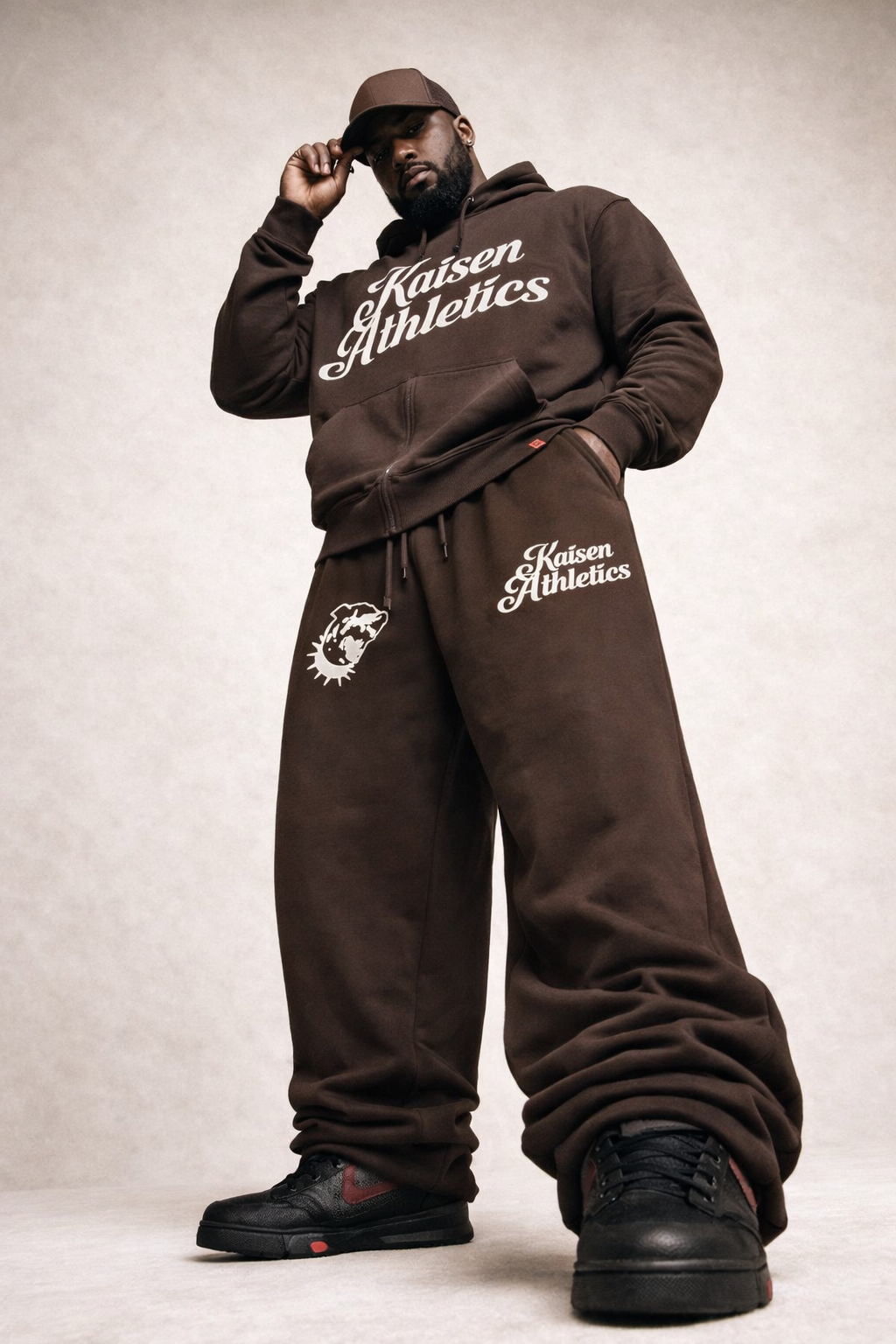 Fleece Zip-Up Boxy Hoodie