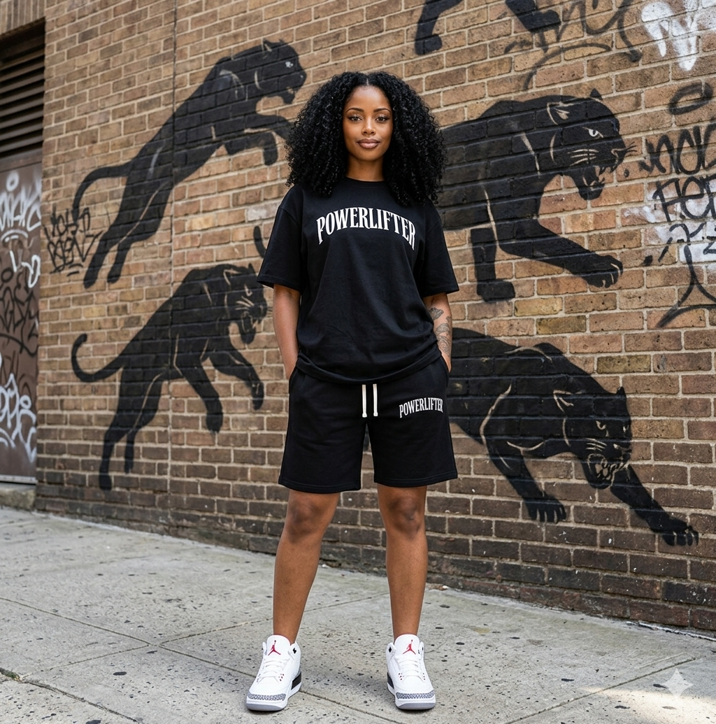 Relaxed Drawstring Three-quarter Sweatpants